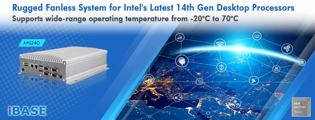 Rugged Fanless System for Intel's Latest 14th Gen Desktop Processors