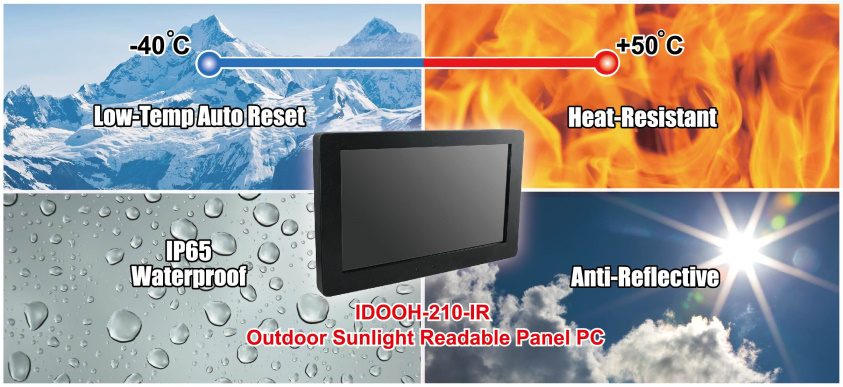 IDOOH-210-IR Out-Of-Home  Panel PC