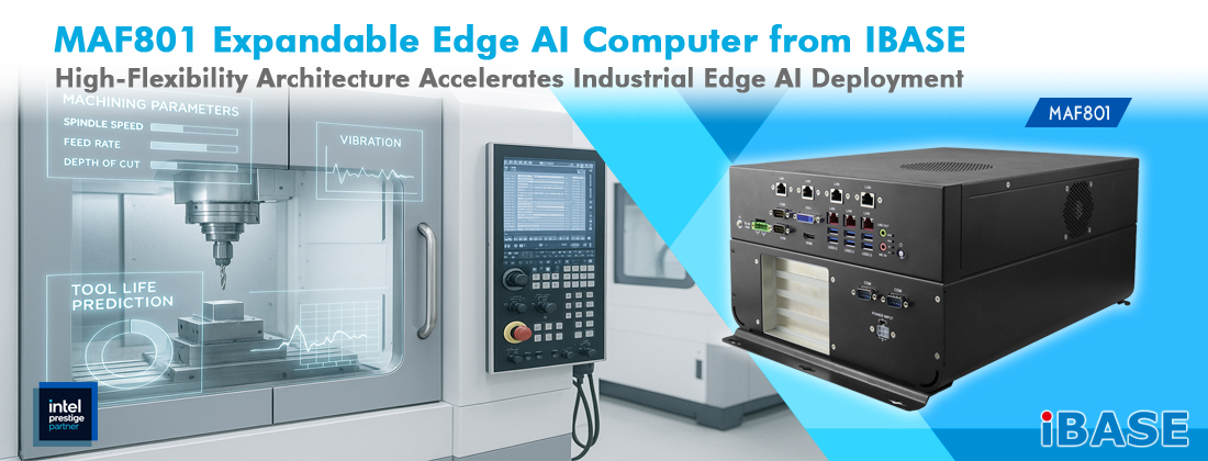 MAF801 Expandable Edge AI Computer from IBASE