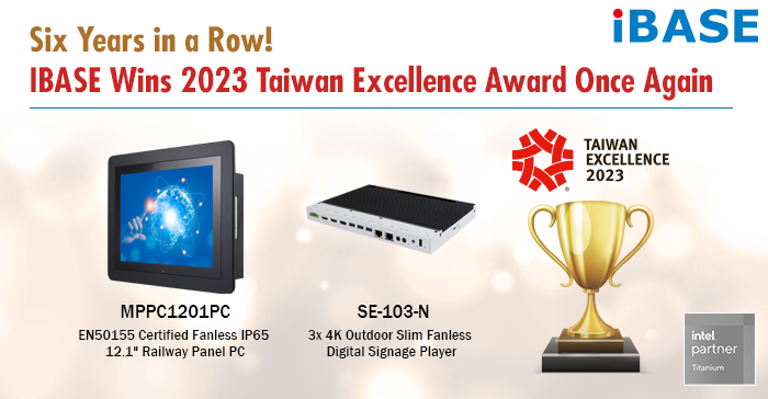 Six Years in a Row! IBASE Wins 2023 Taiwan Excellence Award Once Again