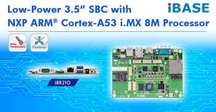 Low-Power 3.5” SBC with NXP ARM® Cortex-A53 i.MX 8M Processor
