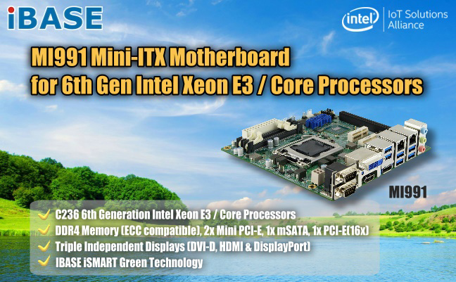 MI991 Embedded PC - Intel Mini ITX Motherboard Computer