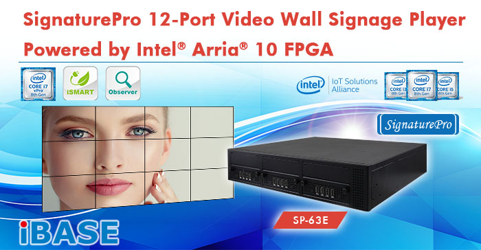 SignaturePro 12-Port Video Wall Signage Player offers breakthrough capability powered by Intel