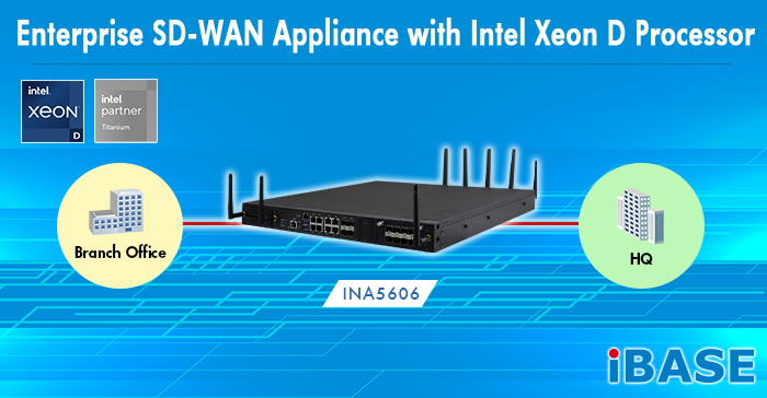 INA5606 Enterprise SD-WAN Appliance with Intel Xeon D Processor