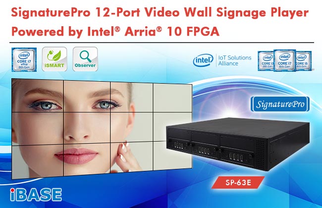 SignaturePro 12-Port Video Wall Signage Player offers breakthrough capability powered by Intel