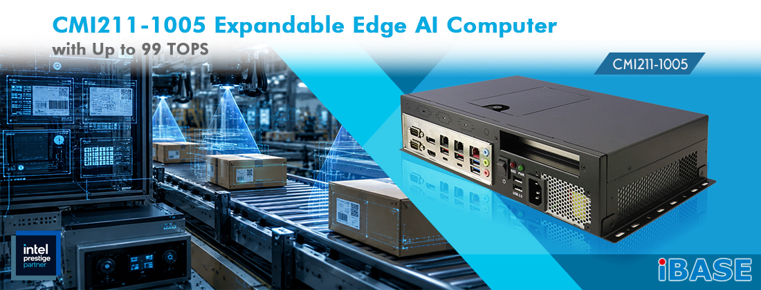 CMI211-1005 Expandable Edge AI Computer with Up to 99 TOPS